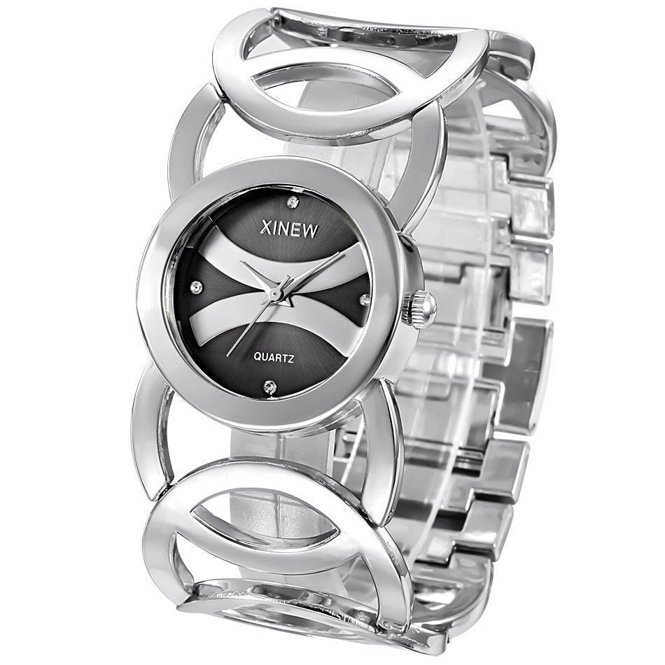 Women's Wide Bracelet Quartz Watches