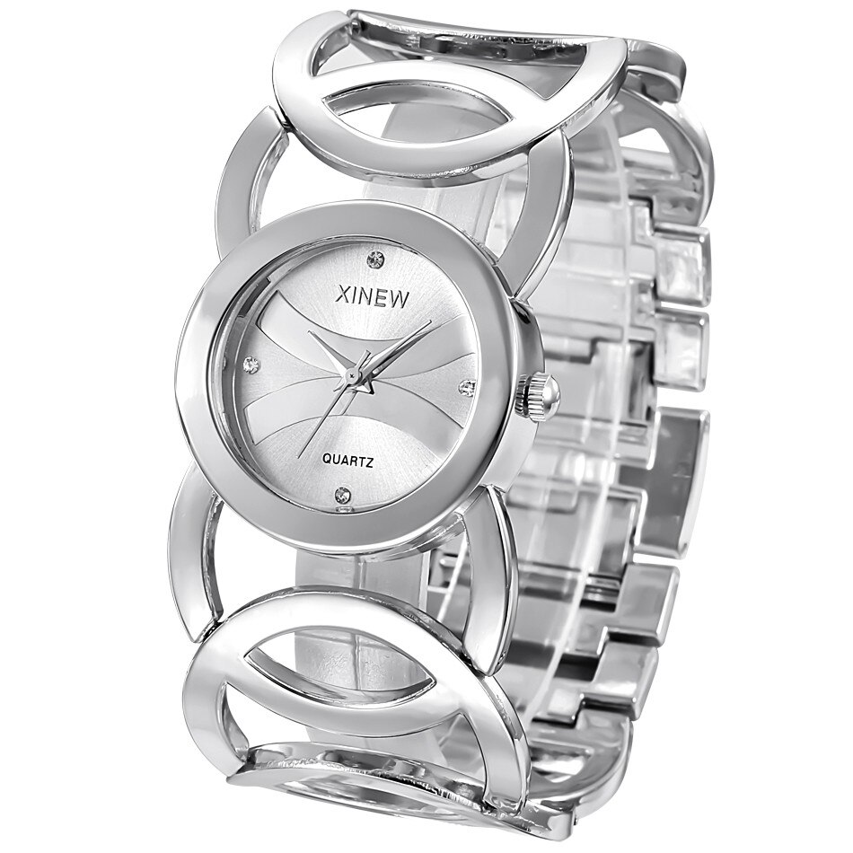 Women's Wide Bracelet Quartz Watches