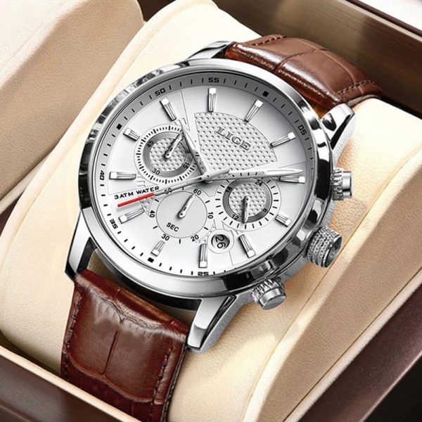 Men's Quartz Business Watch with Date - Image 7