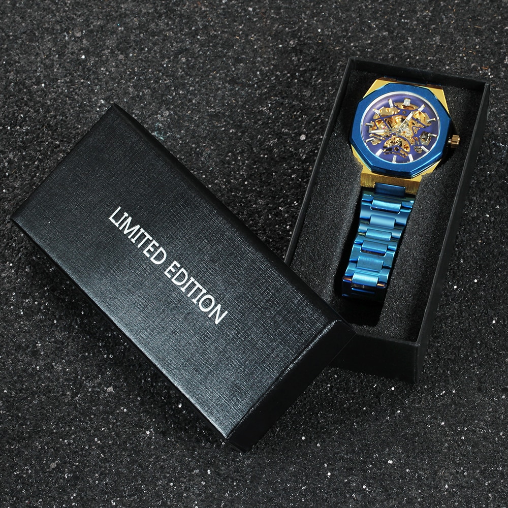 Golden Mechanic Luxury Aviator Men’s Watch