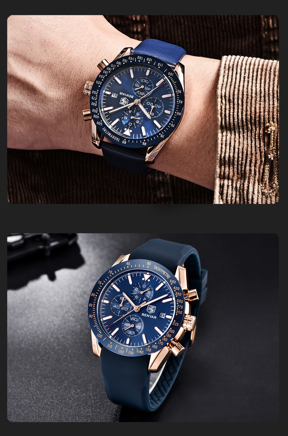 Men's Luxury Leather Watches