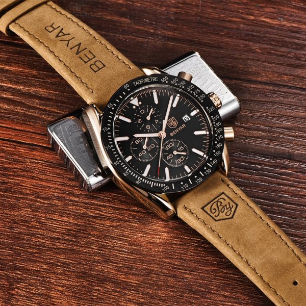 Men's Luxury Leather Watches - Image 7