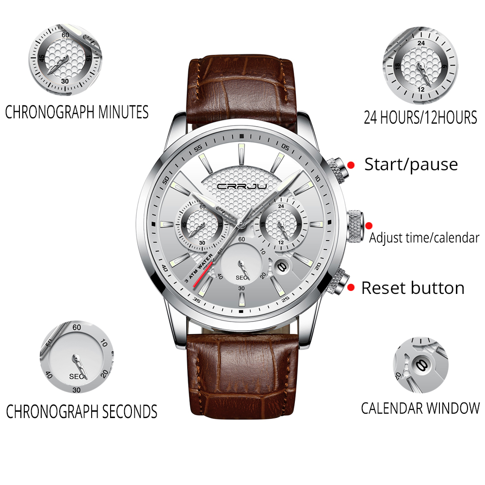 Men's Stainless Steel Luxury Watch