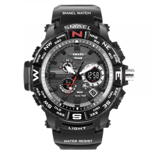 Rugged Watches for Men with Dual Digital and Analogue Display